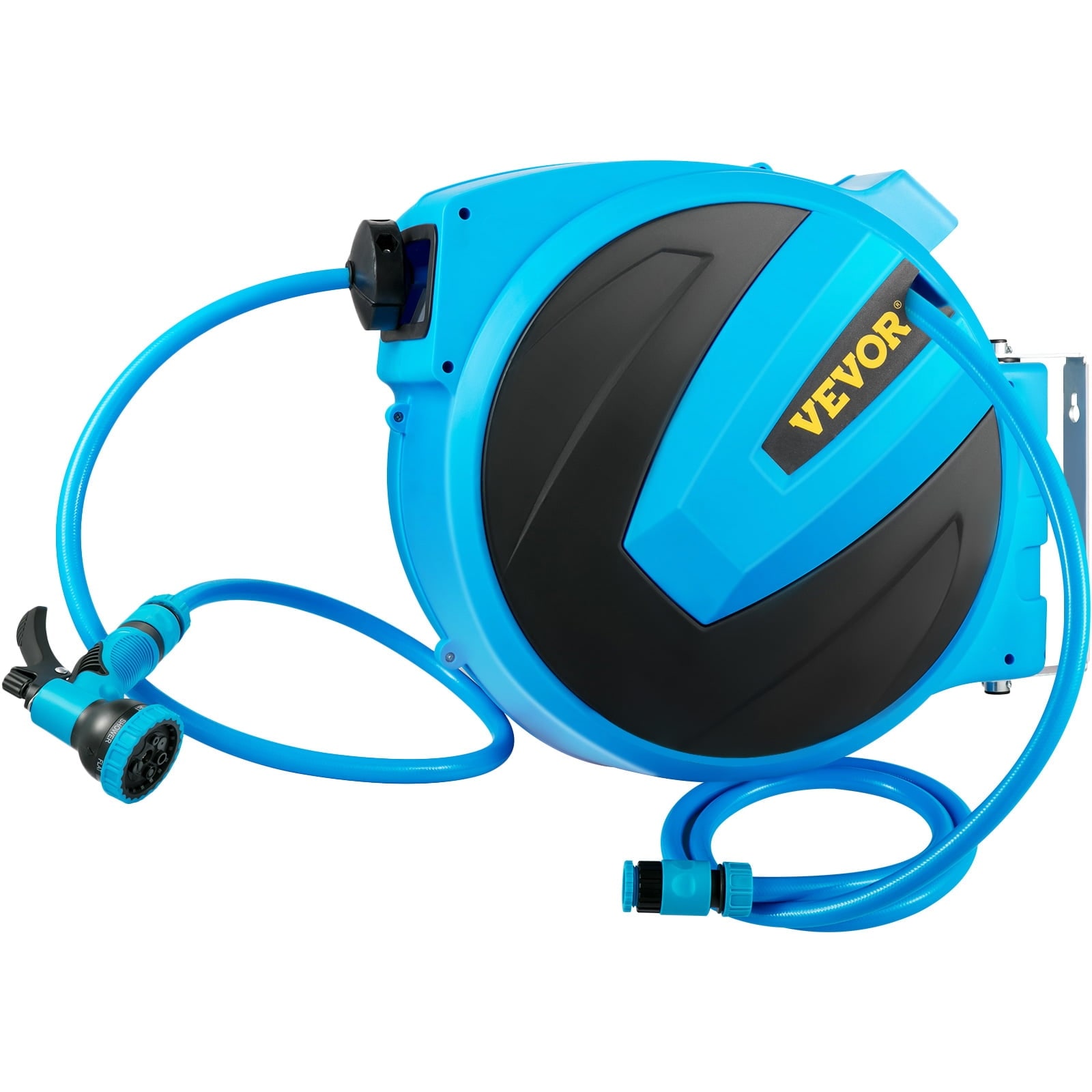 Retractable Hose Reel, 5/8 inch x 90 ft, Any Length Lock & Automatic Rewind  Water Hose, Wall Mounted Garden Hose Reel - Bed Bath & Beyond - 37153678