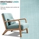 preview thumbnail 88 of 142, Aston Modern Solid wood Accent Chair for Living Room