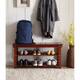 Copper Grove Cranesbill Mudroom Shoe Storage Bench - Cherry