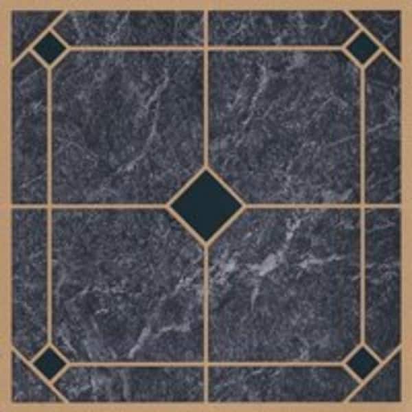 Shop Mintcraft Cl2002 Vinyl Floor Tile Blue Gold Overstock