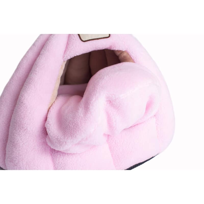 Cat Bed Soft PInk - 18"(L) x 18"(W) x 16"(H)