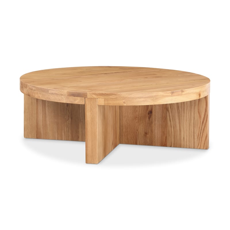 Aurelle Home Foane Modern Solid Oak Coffee Table
