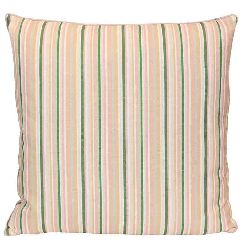 StyleCraft Tamara Day for StyleCraft Soft Stripe Pillow - 24" x 24" - Multicolor, Cream Blush