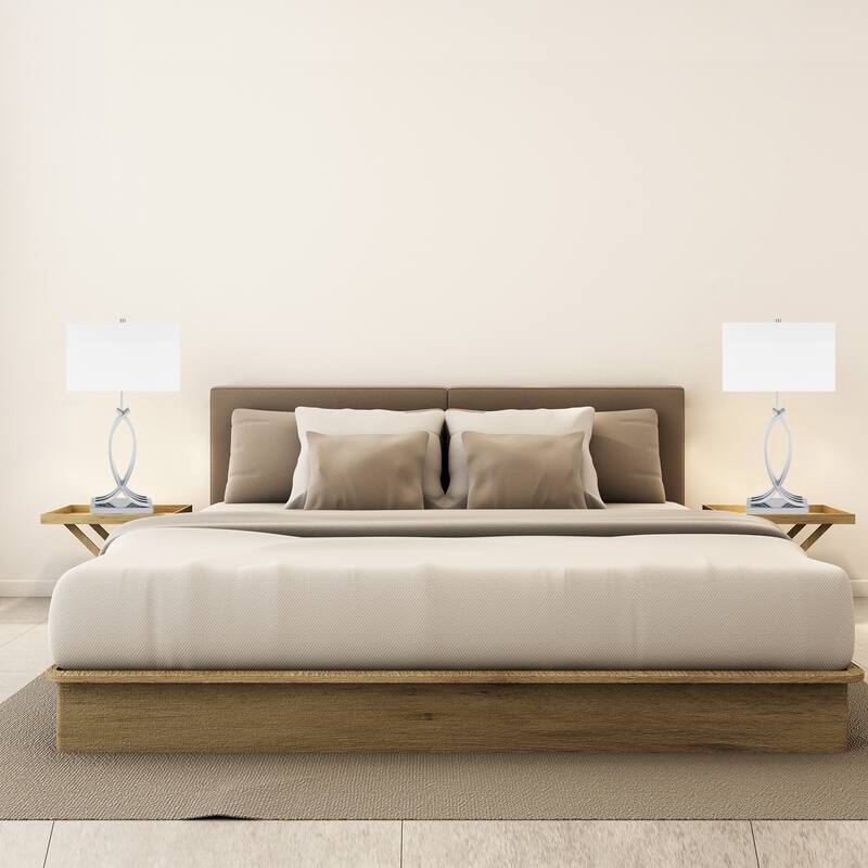Finesse Decor Unity in Chrome Table Lamp with 3 Brightness Settings