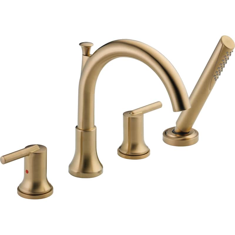 Delta Trinsic Deck Mounted Roman Tub Filler - Includes Hand Shower