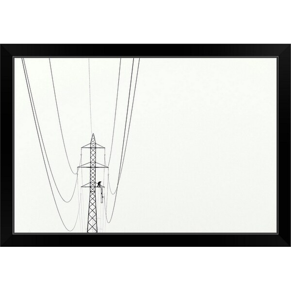 "Balance" Black Framed Print