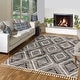preview thumbnail 6 of 9, Gertmenian Rafe Casual Bohemian Tribal Plush Short Shag Microfiber Indoor Area Rug Collection with Fringe