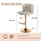 preview thumbnail 45 of 109, Modern Upholstered Swivel Adjusatble Height Leather Barstools Set of 6