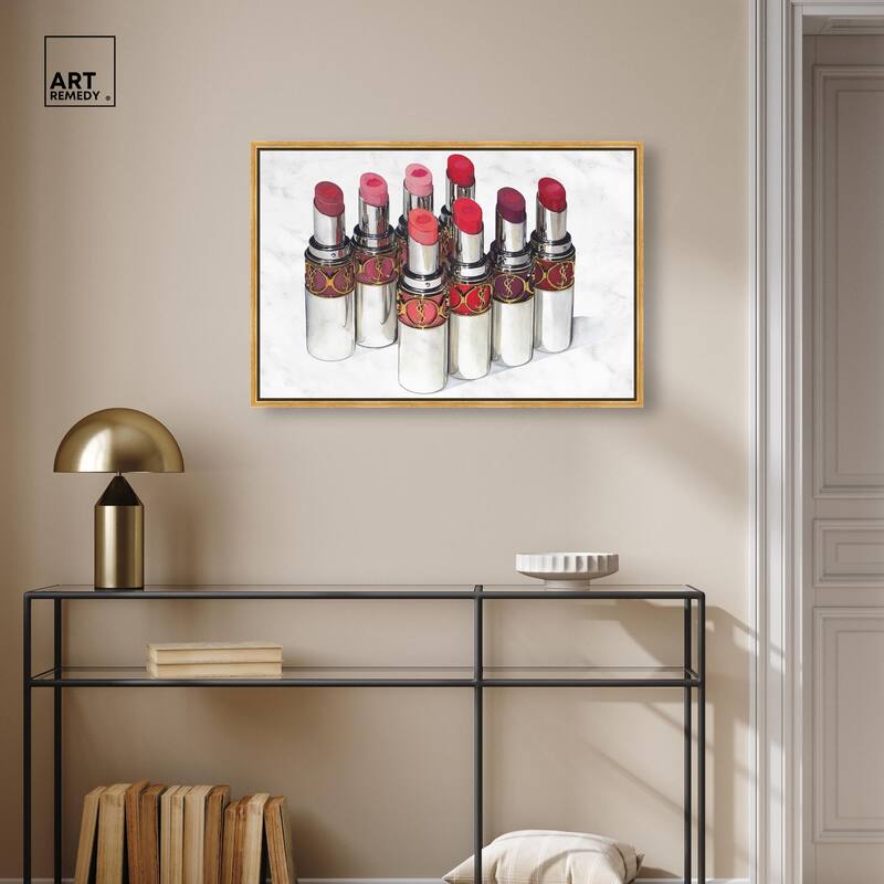 Doll Memories - Lipsticks 22 Canvas by Art Remedy