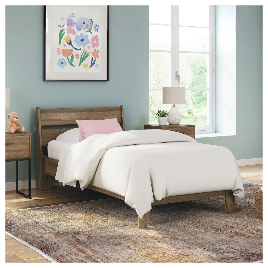 Signature Design by Ashley Deanlow Brown Platform Panel Bed