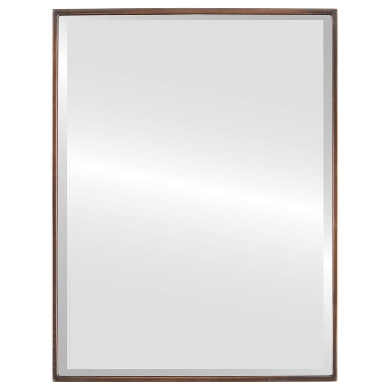 Livingston Framed Rectangle Mirror - Rubbed Bronze - Rubbed Bronze