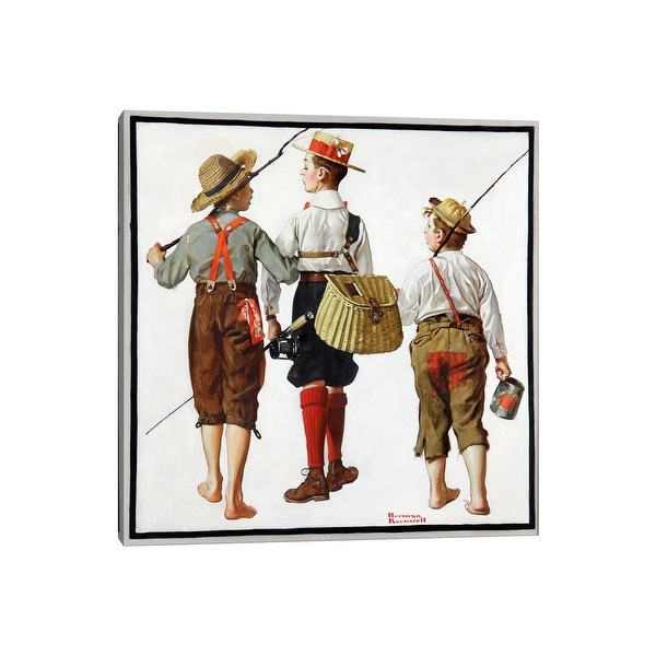 iCanvas "The Fishing Trip" by Norman Rockwell Canvas Print. Opens flyout.