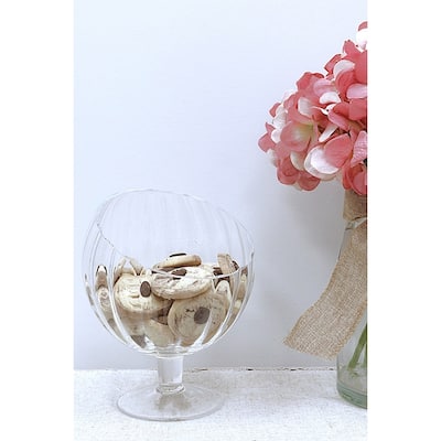 Footed Angular Bowl, Liscio Ottico