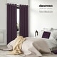preview thumbnail 86 of 91, Deconovo 100 Percent Blackout with Liner Grommet Curtain (2 Panel)
