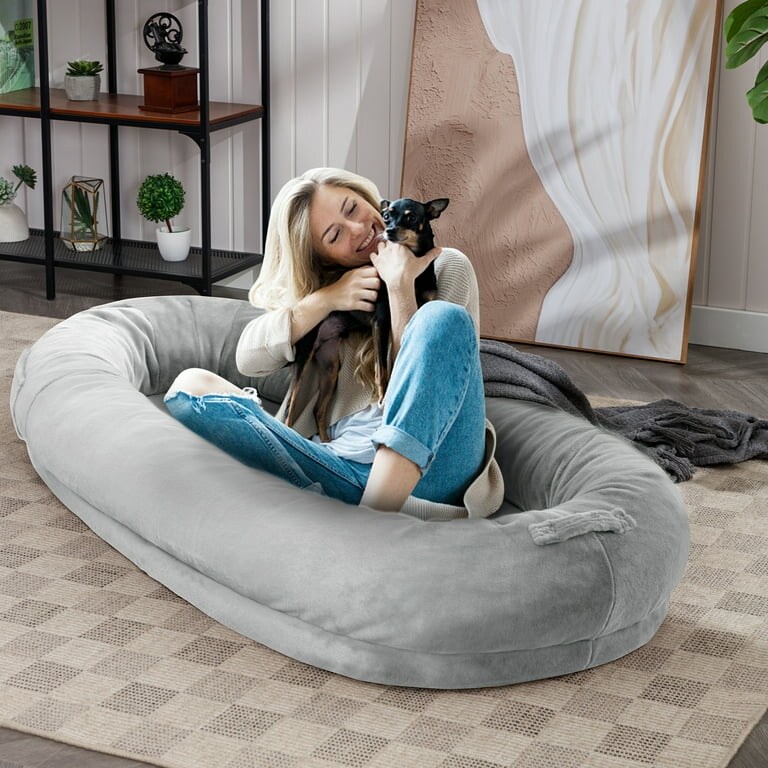 Mixoy Human Dog Bed Giant Dog Bean Bag Floor Nap Bed On Sale