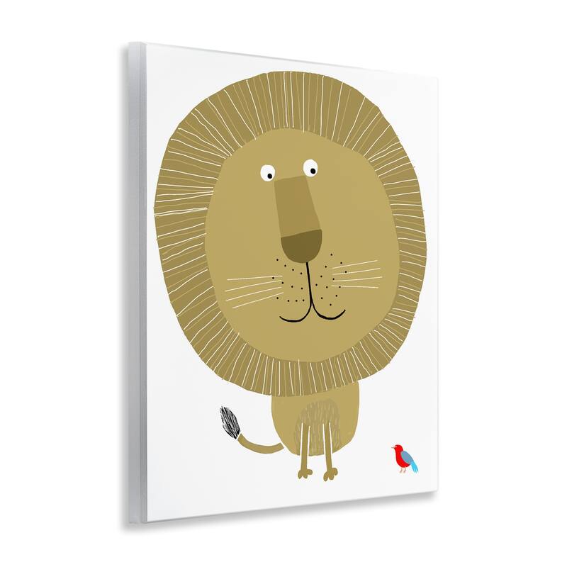 Stupell Friendly Lion & Bird Wall Plaque Art Design By Carla Daly