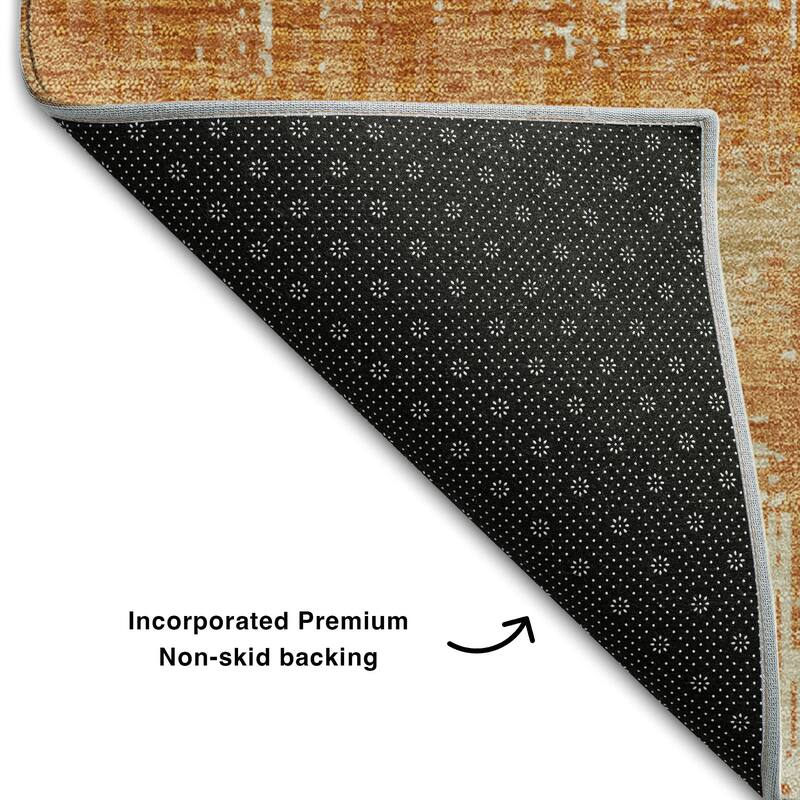 Premium Washable Super Soft Modern Ombre Stripe Mayfield Rug