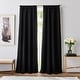 preview thumbnail 19 of 22, Karl Lagerfeld Paris Silky Cloud Blackout Curtain Panel Pair 84 Inches - Black