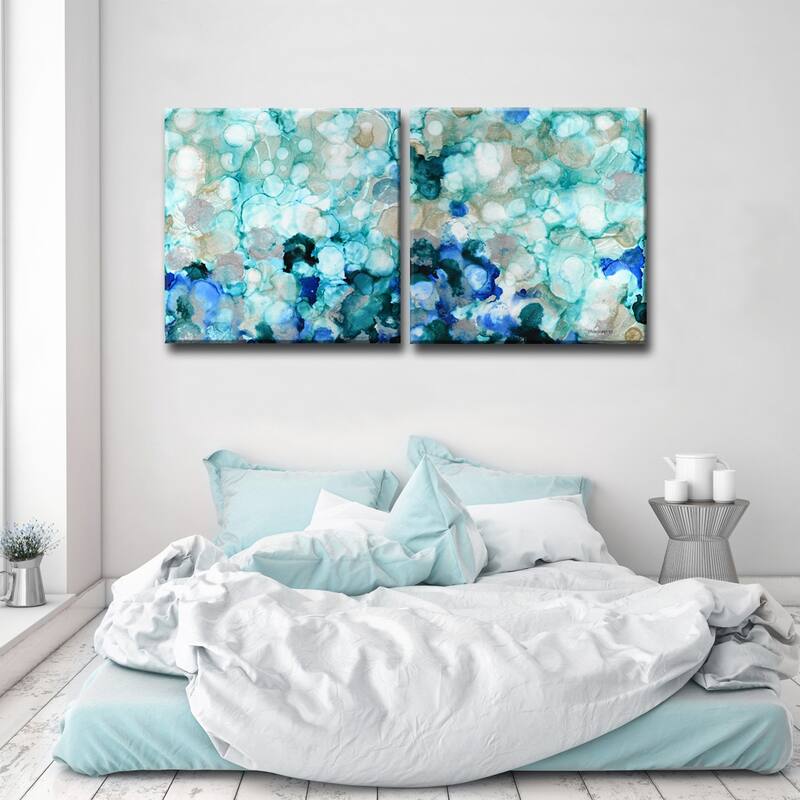 'Mermaid Pearls I/II' Wrapped Canvas Wall Art by Norman Wyatt Jr.