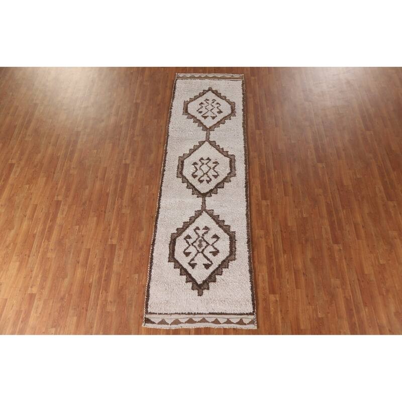 Anatolian Turkish Runner Rug Handmade Tribal Wool Carpet - 3'2"x 10'10"