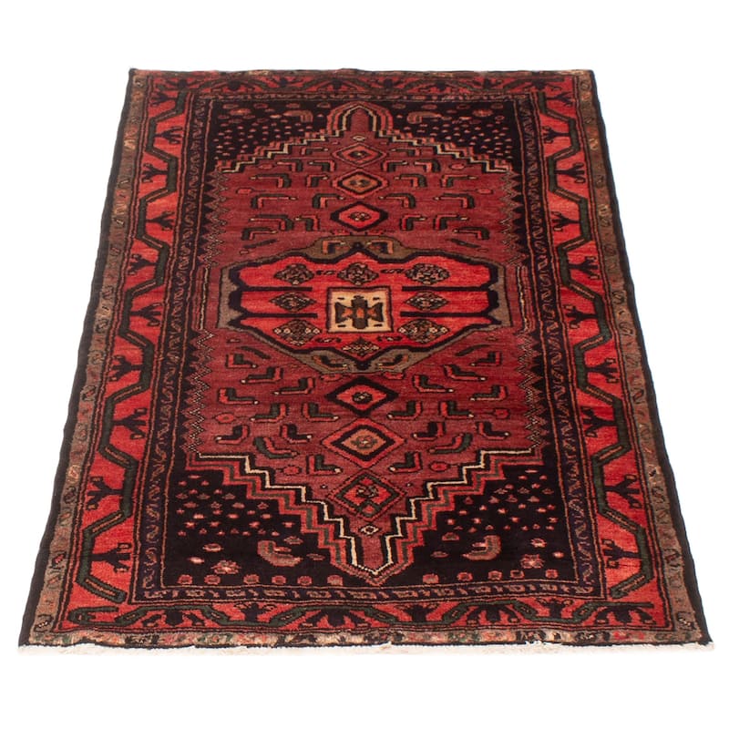 ECARPETGALLERY Hand-knotted Konya Anatolian Red Wool Rug - 3'8 x 6'5