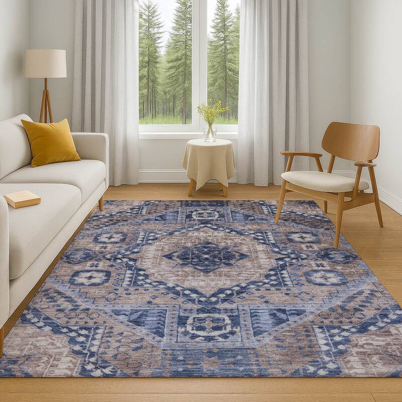 Premium Washable Super Soft Traditional Global Mayfield Rug