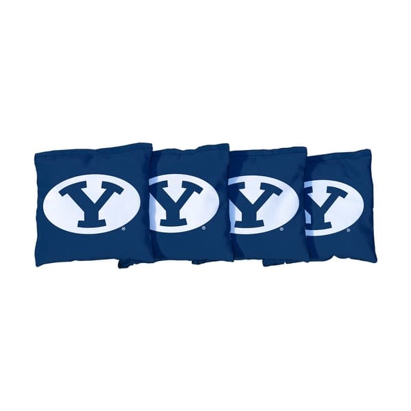 slide 2 of 3, Brigham Young BYU Cougars Blue Cornhole Bags All-Weather Resin Filled