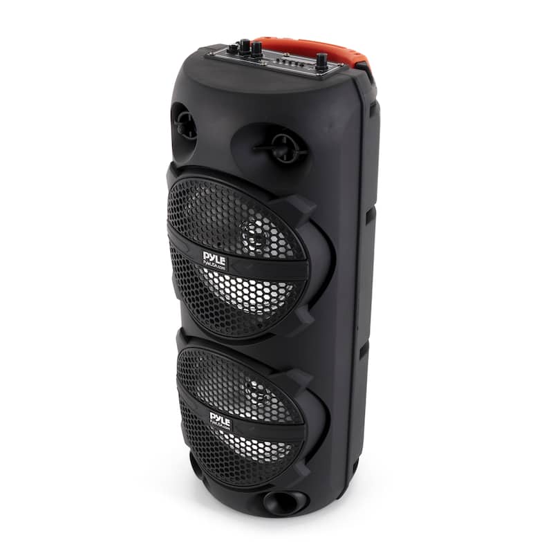 Pyle Portable Bluetooth Rechargeable Versatile Karaoke System w/ Wireless Mics - 9