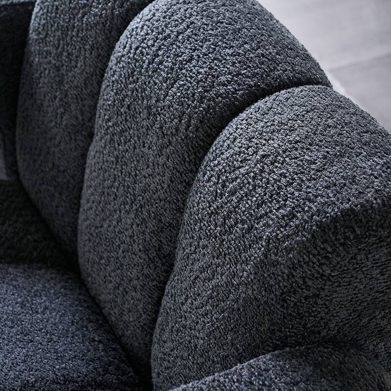 31.10" Wide Boucle Upholstered Accent Chair, Modern Comfy Single Lounge Armchair for Living Room, Bedroom, Apartment