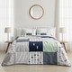 preview thumbnail 2 of 4, Sweet Jojo Designs Navy and Mint Woodsy Comforter Set