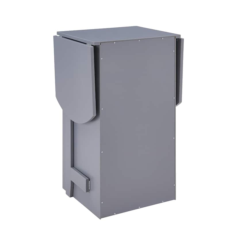 SEI Furniture London White Fold-out Organizer and Craft Desk