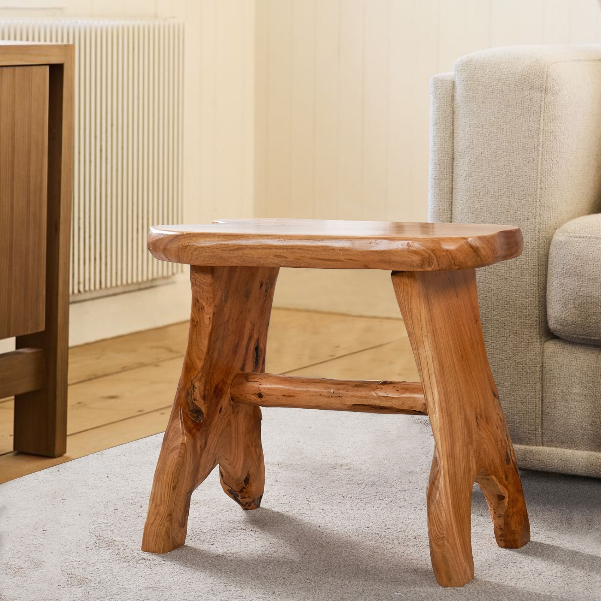 Greenage Cedar Roots Wood Bench - On Sale - Overstock - 31762427