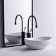preview thumbnail 1 of 9, Eridanus 16" Oval Ceramic Bathroom Vessel Sink Wash Basin