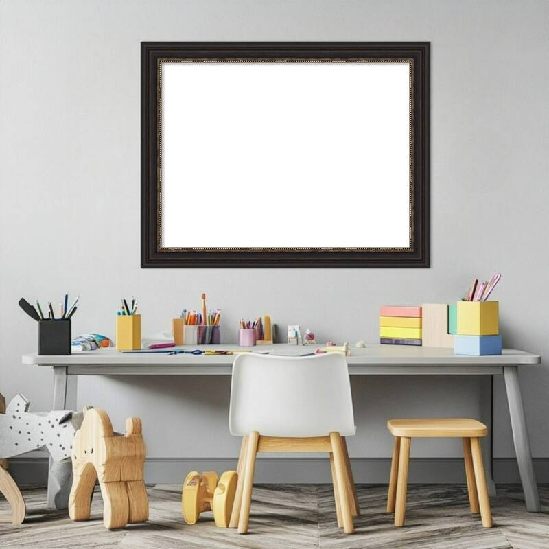 Amanti Art Accent Bronze Narrow Framed Dry Erase Magnetic Board