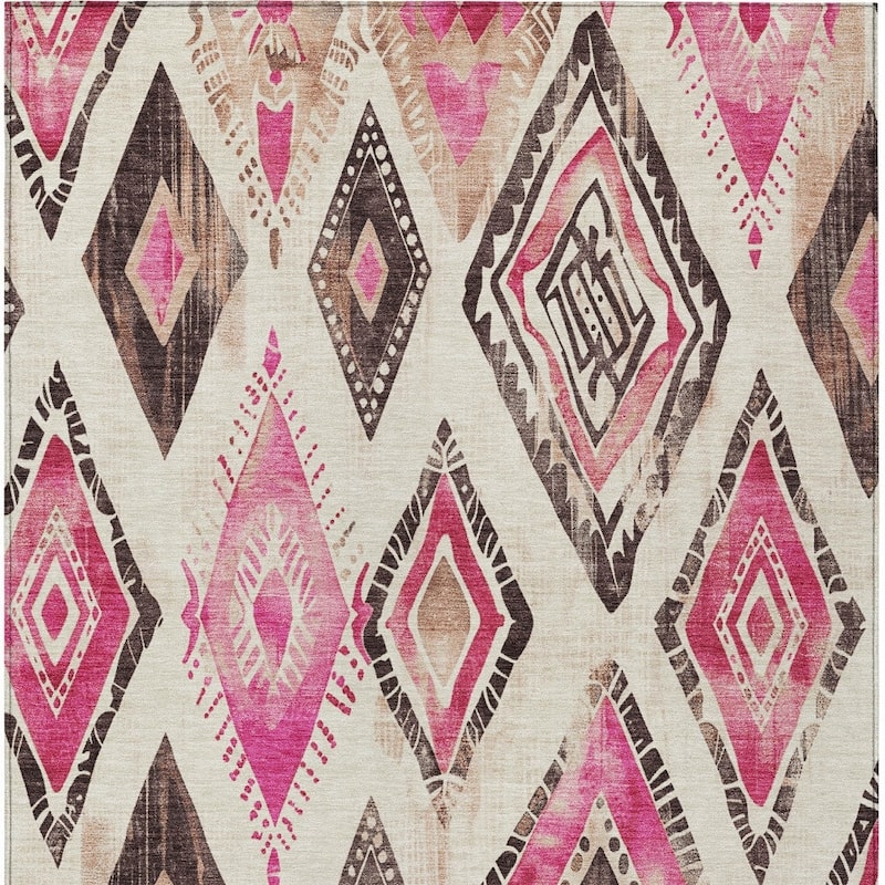 HomeRoots Aztec Transitional Rectangle Outdoor Rug