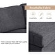 preview thumbnail 5 of 8, U-Shape Sectional Sofa, Double Extra Wide Chaise Lounge Couch