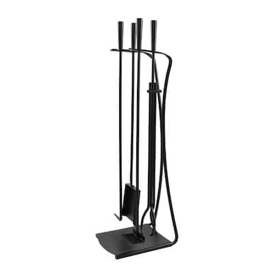Achla Designs Modern Park Avenue Fireplace Set of 4 Tools, 32.5 Inch Tall