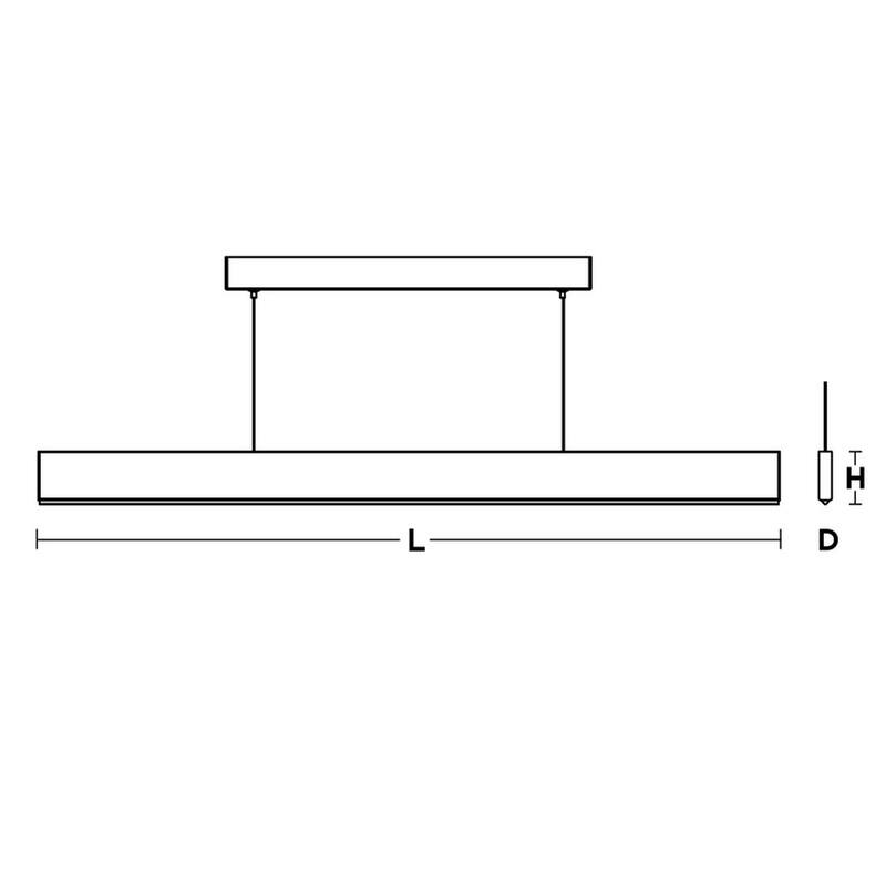 Stealth 36" Linear LED Pendant - 120-277V
