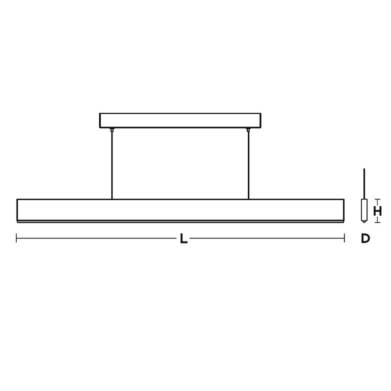 Stealth 46" Linear LED Pendant - 120-277V