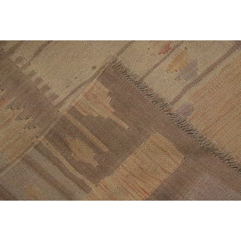 Hand Woven Oriental 100% Wool Carpet Southwestern Tribal Purples Kilim Area Rug - 7' 4'' X 5' 0''