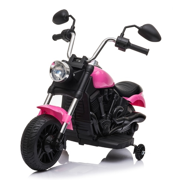 Kids Electric Ride On Motorcycle With Training Wheels 6V Pink - 7'6" x 9'6" - 7'6" x 9'6". Opens flyout.