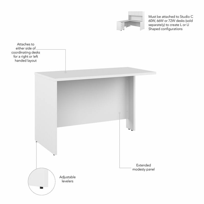 Studio C 48W Desk Return by Bush Business Furniture