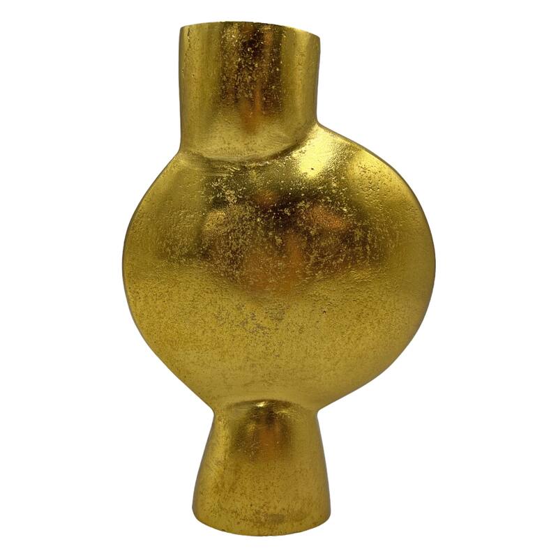 Decorative Handmade Aluminum Abstract Round Flower Vase