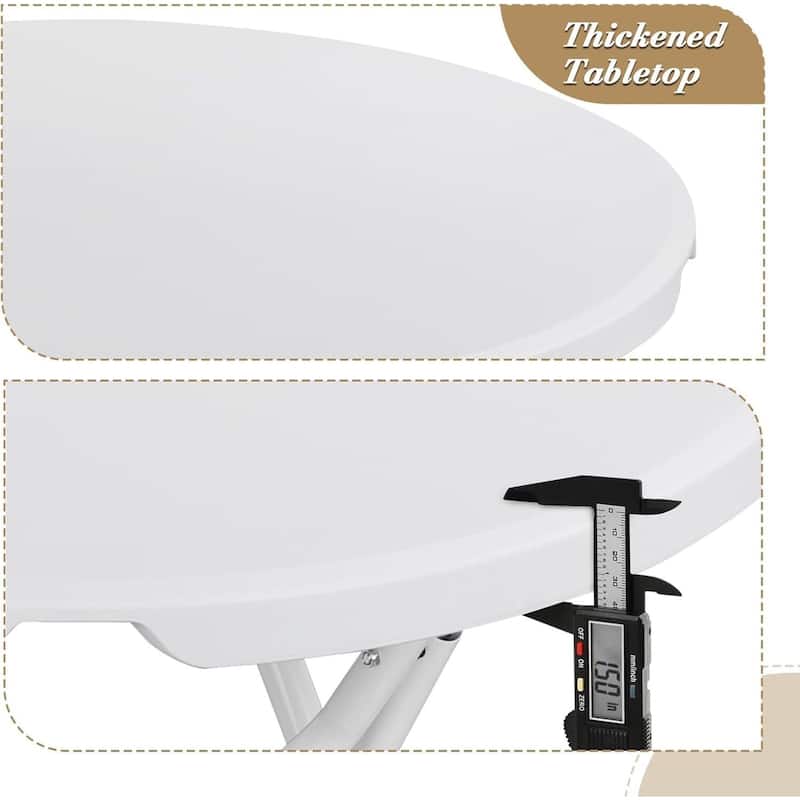 Portable Folding Bistro Table for Office, Events, Parties, Weddings, Patio