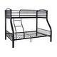 preview thumbnail 3 of 11, Linon Carlisle Twin Over Full Pewter Bunk Bed
