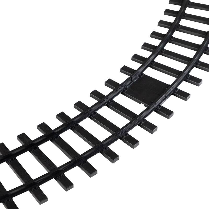 20-Piece B/O Red Orange Animated Classic Christmas Train Set Sound