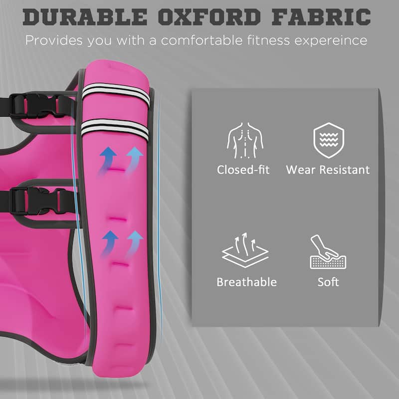 Soozier Weight Vest Workout Equipment Adjustable 18lbs Weighted Vest for Men Women