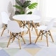 preview thumbnail 4 of 8, Gymax 5 Piece Kids Table Set Round Table w/ 4 Armless Chairs White