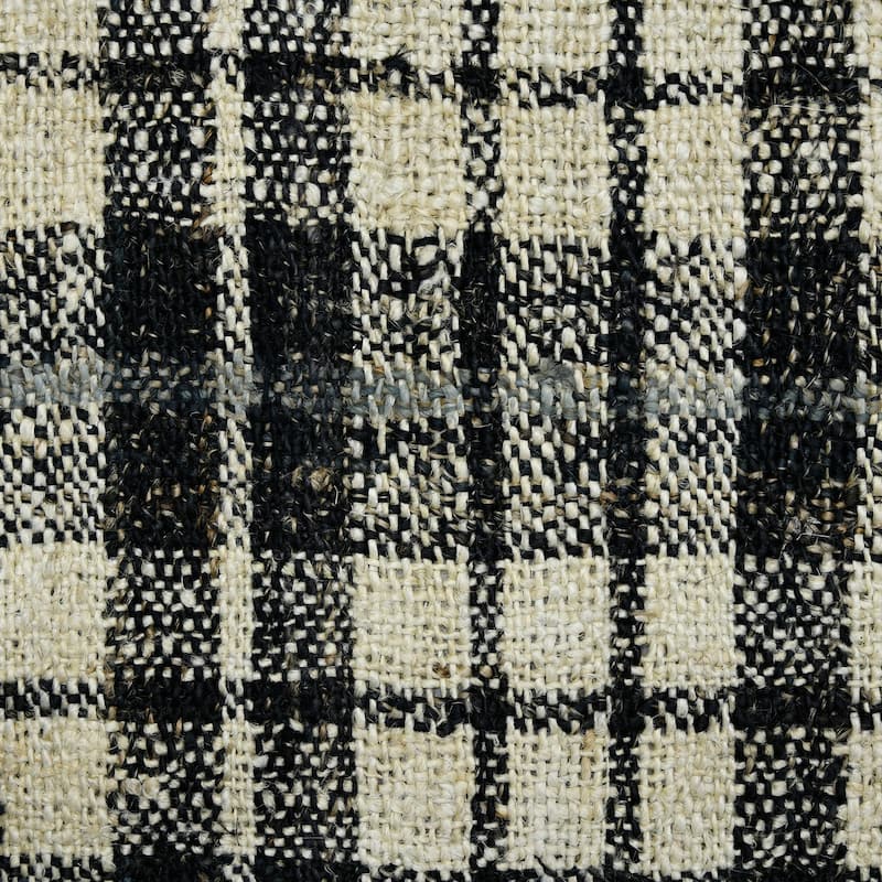 Carbon Loft Whishaw Charcoal Jute Handspun Plaid Area Rug