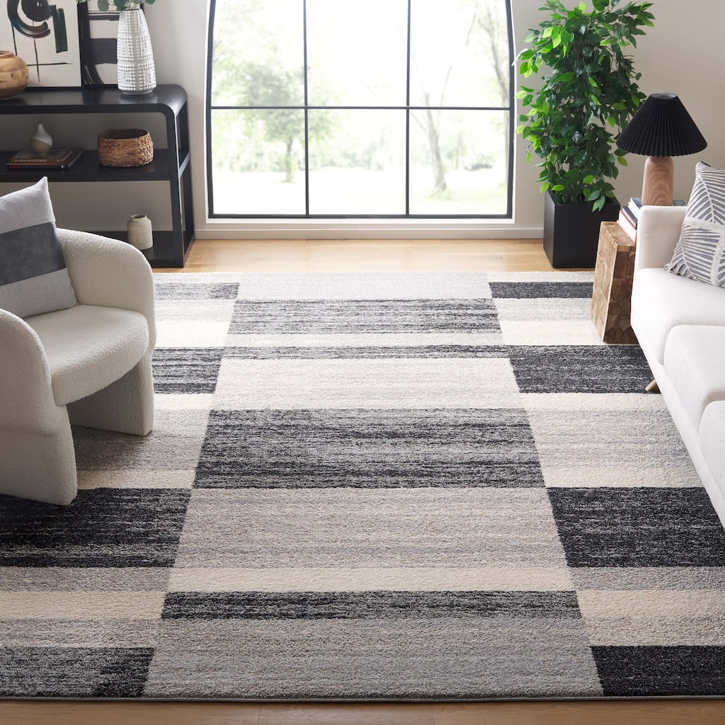 SAFAVIEH Retro Clora Distressed Modern Abstract Rug